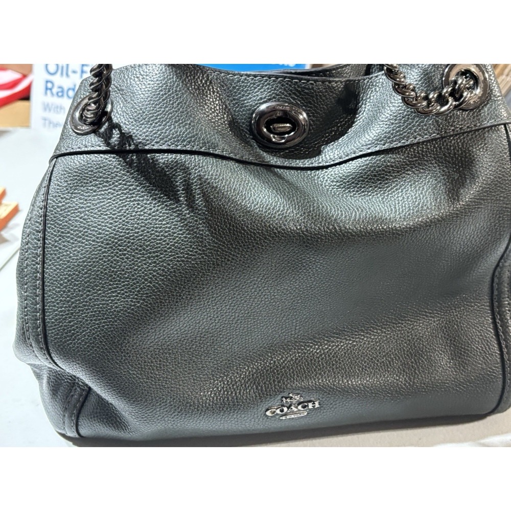 COACH Turnlock Edie Shoulder Bag  Navy Retail‎ $395